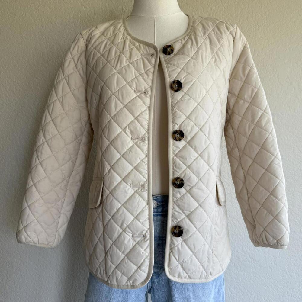 JCrew Quilted Puffer Overcoat Size 4